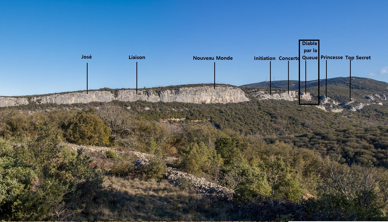 Secteur Diable par la Queue - Mont Bouquet