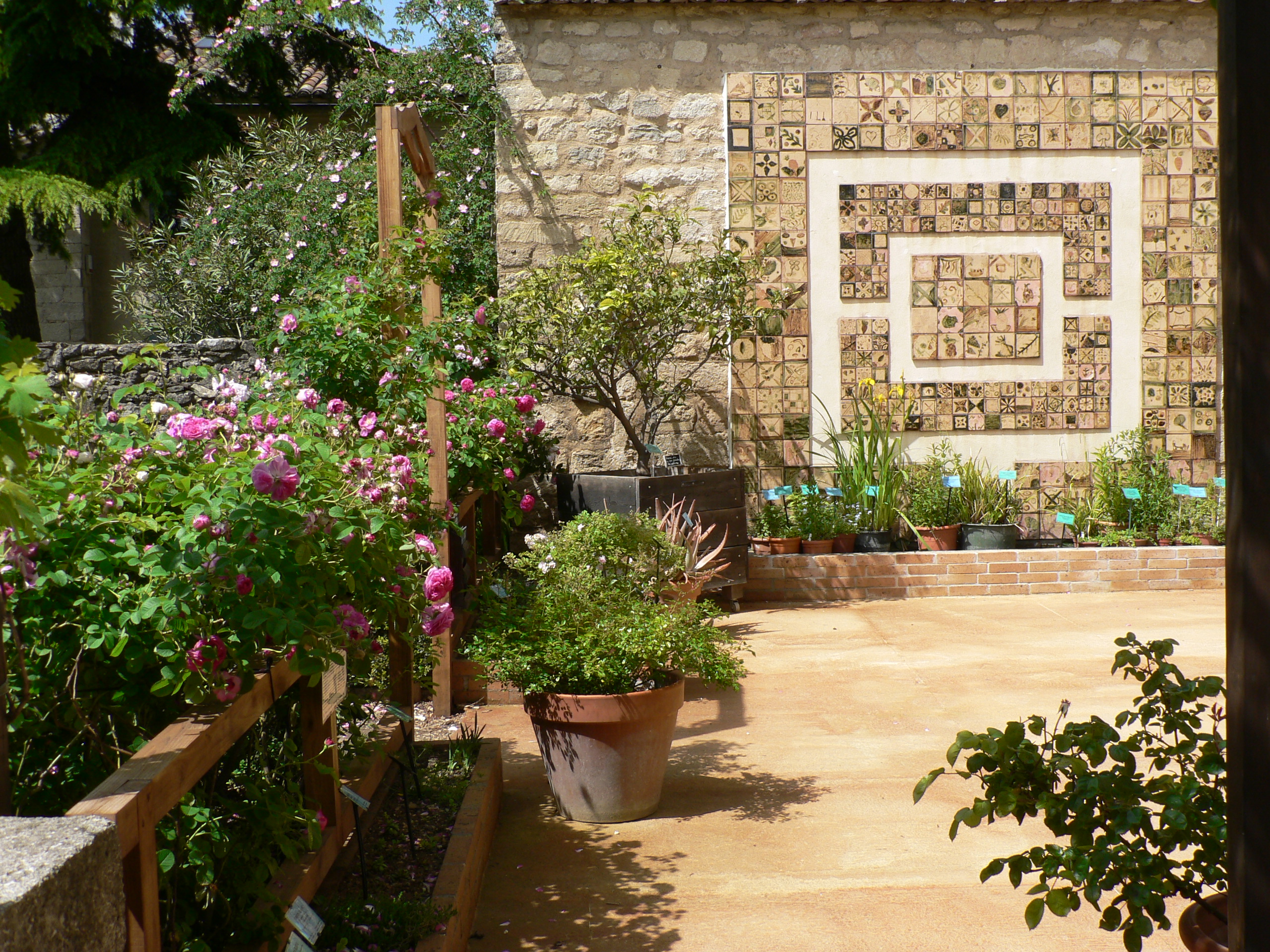 Jardin médiéval à Uzès