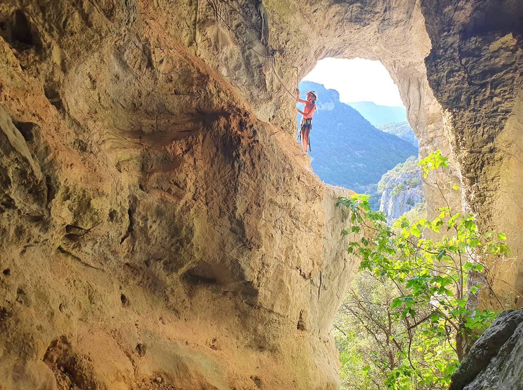 dans les gorges de l'Hérault.