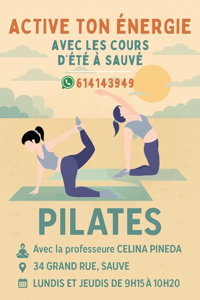 Cours de pilates cet été à Sauve_Sauve