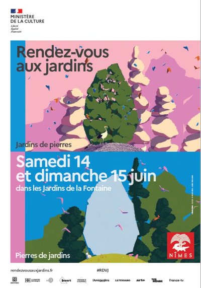 Affiche Rendez-vous aux jardins de la Fontaine de Nîmes